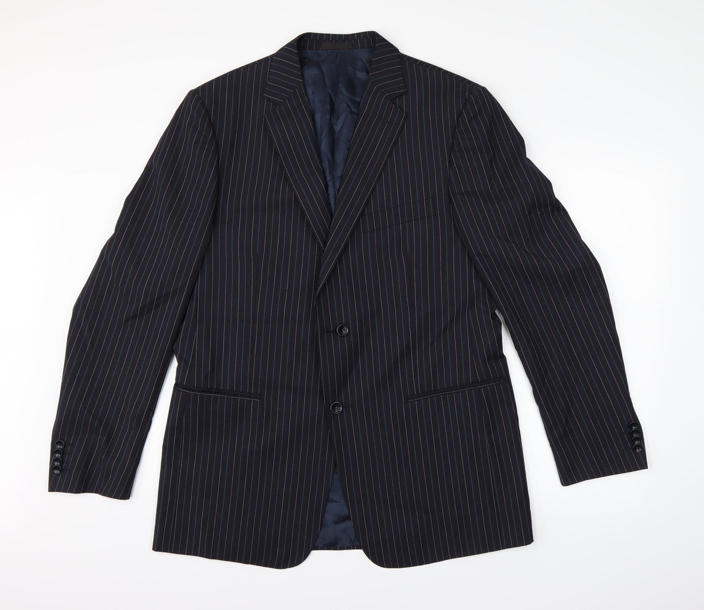 Mens UK Size  Preworn Regular Blue Suit Jacket