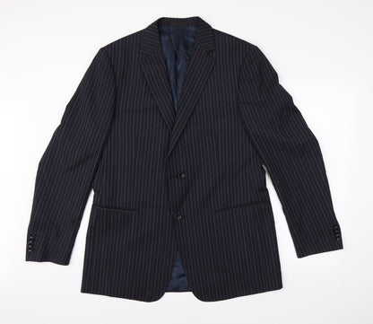 Mens UK Size  Preworn Regular Blue Suit Jacket
