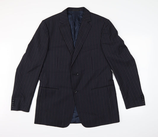 Mens UK Size  Preworn Regular Blue Suit Jacket