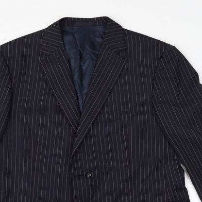 Mens UK Size  Preworn Regular Blue Suit Jacket