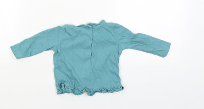 NEXT Boys Blue   Pullover Jumper Size 3-6 Months  - Bunny Hop on it