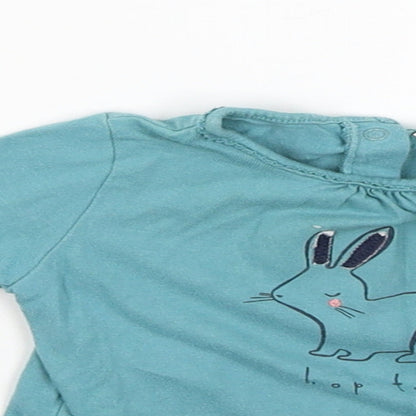 NEXT Boys Blue   Pullover Jumper Size 3-6 Months  - Bunny Hop on it