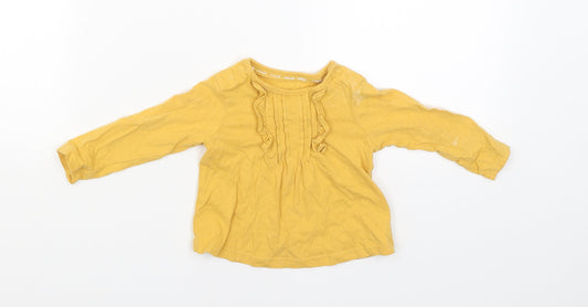 TU Girls Yellow   Pullover Jumper Size 3-6 Months