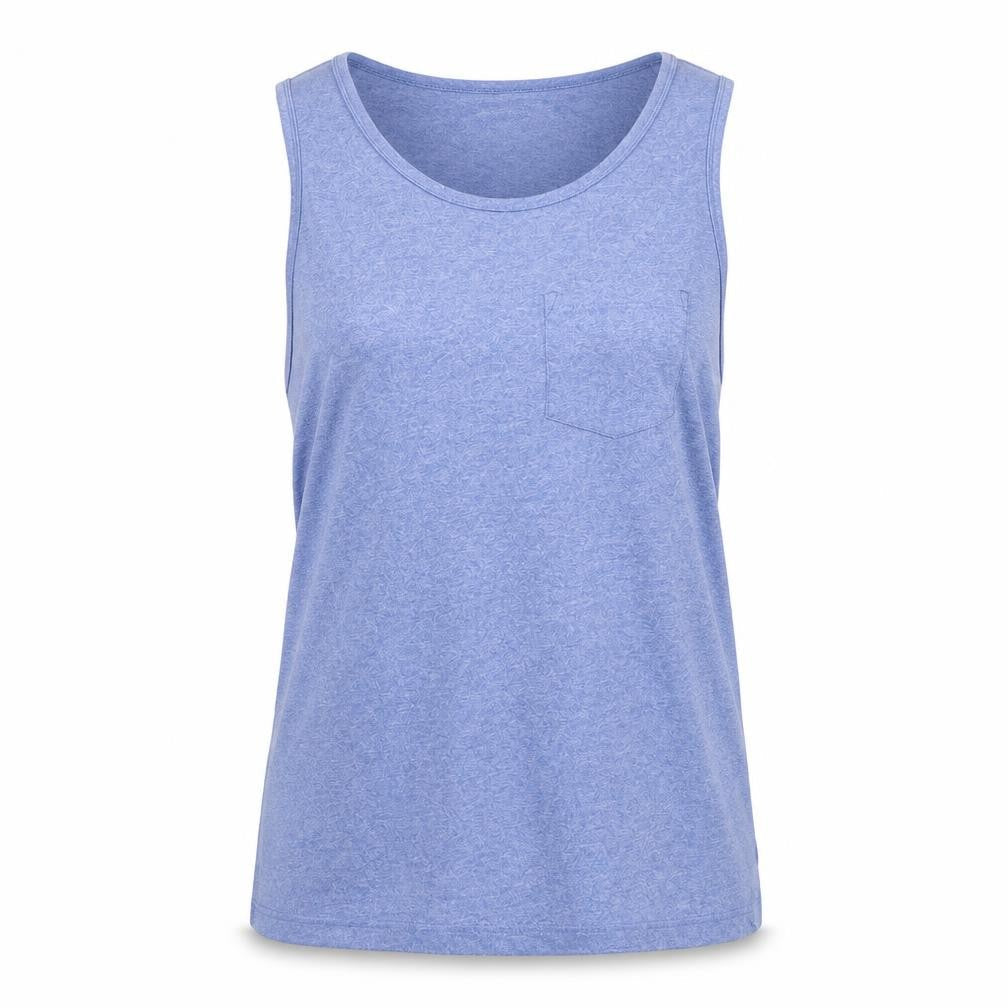 Womens UK Size S Easy Blue Basic Tank
