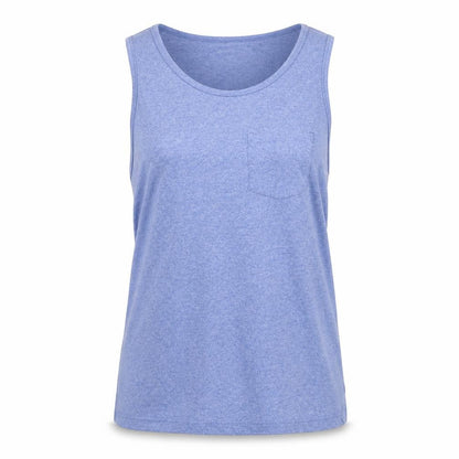 Womens UK Size S Easy Blue Basic Tank