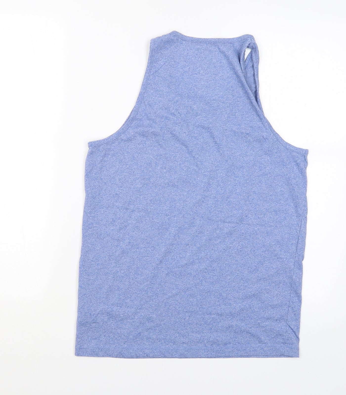Womens UK Size S Easy Blue Basic Tank
