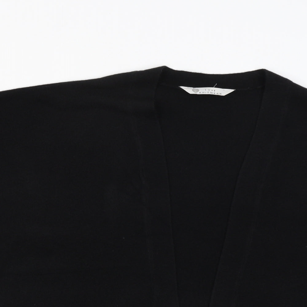 Love Knitwear Womens Black   Cardigan Jumper Size 14