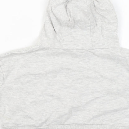 Miss Evie Girls Grey   Pullover Hoodie Size 7-8 Years  - CROPPED