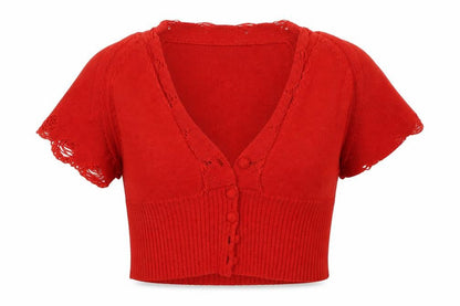 Womens UK Size 16 NEXT Red Cardigan Jumper