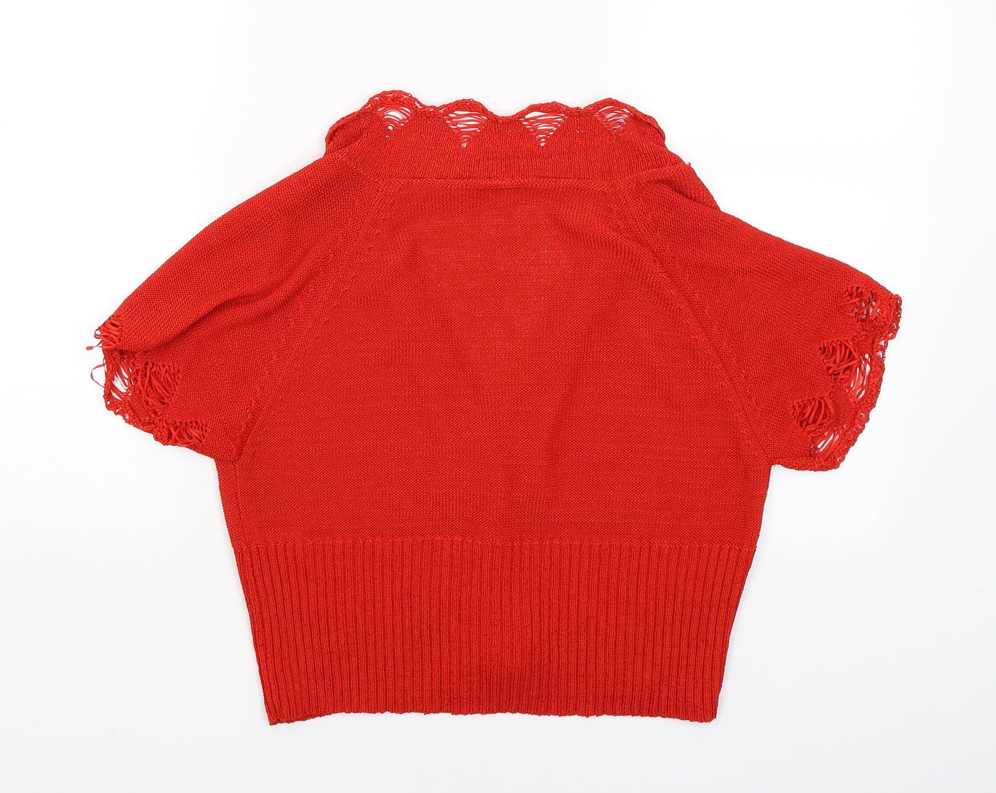 Womens UK Size 16 NEXT Red Cardigan Jumper