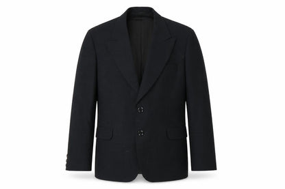 Odevni Prumysl Mens Black Check  Jacket Suit Jacket Size 44