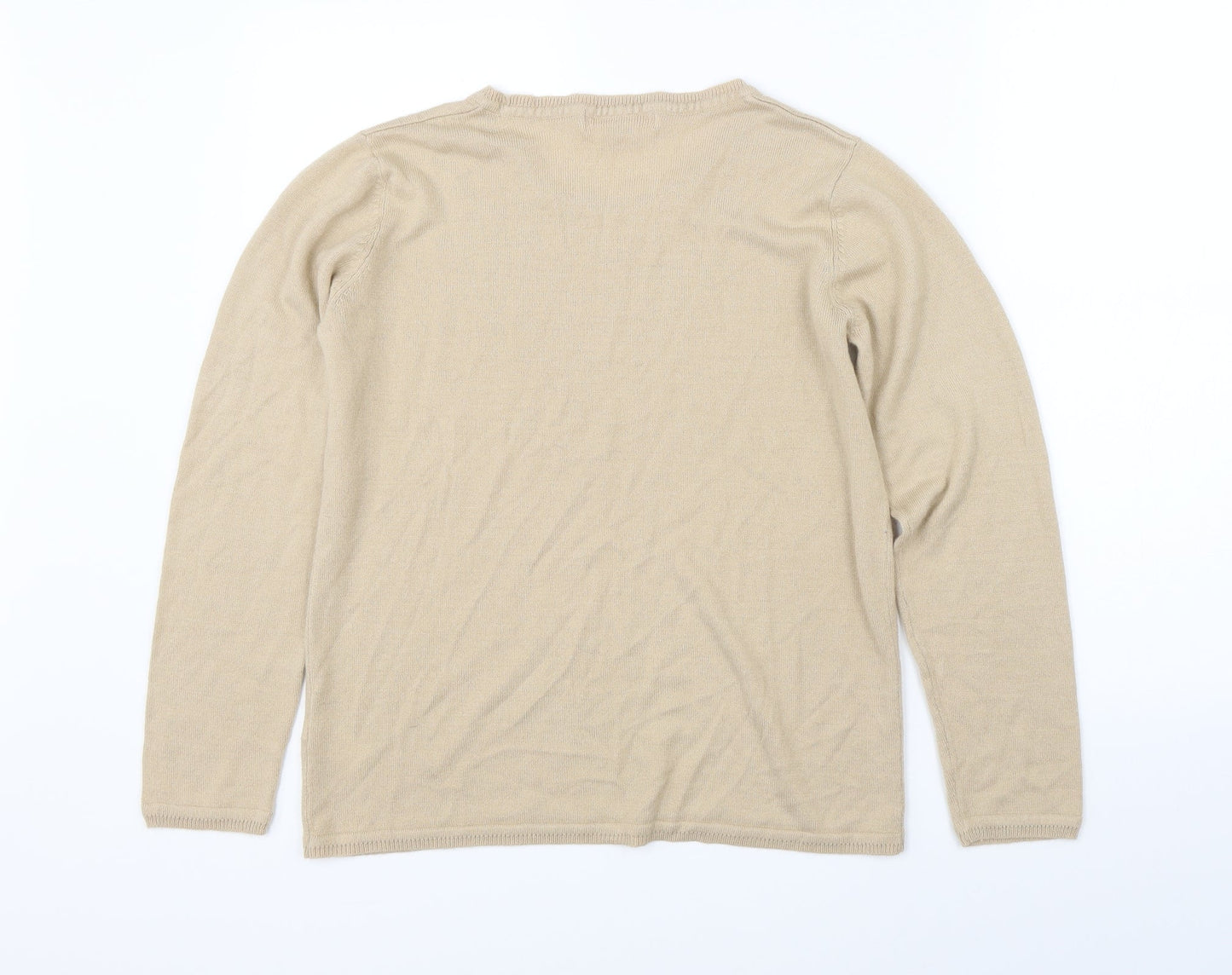 Womens UK Size 14 Julipa Beige Pullover Jumper