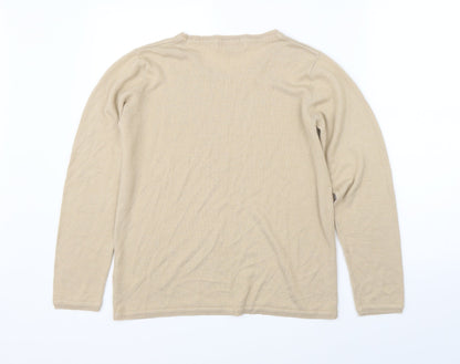 Womens UK Size 14 Julipa Beige Pullover Jumper