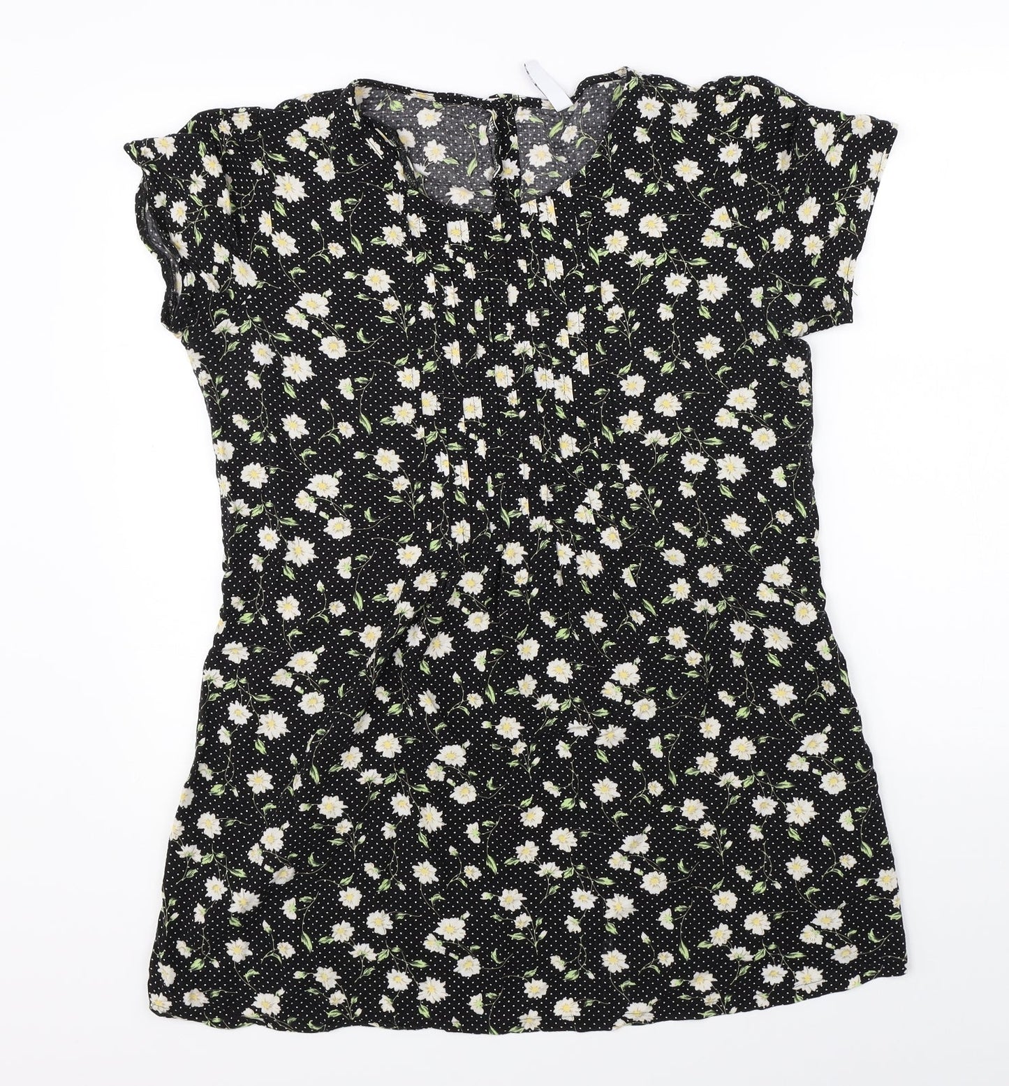 Debenhams Womens Black Floral  Shift  Size 14