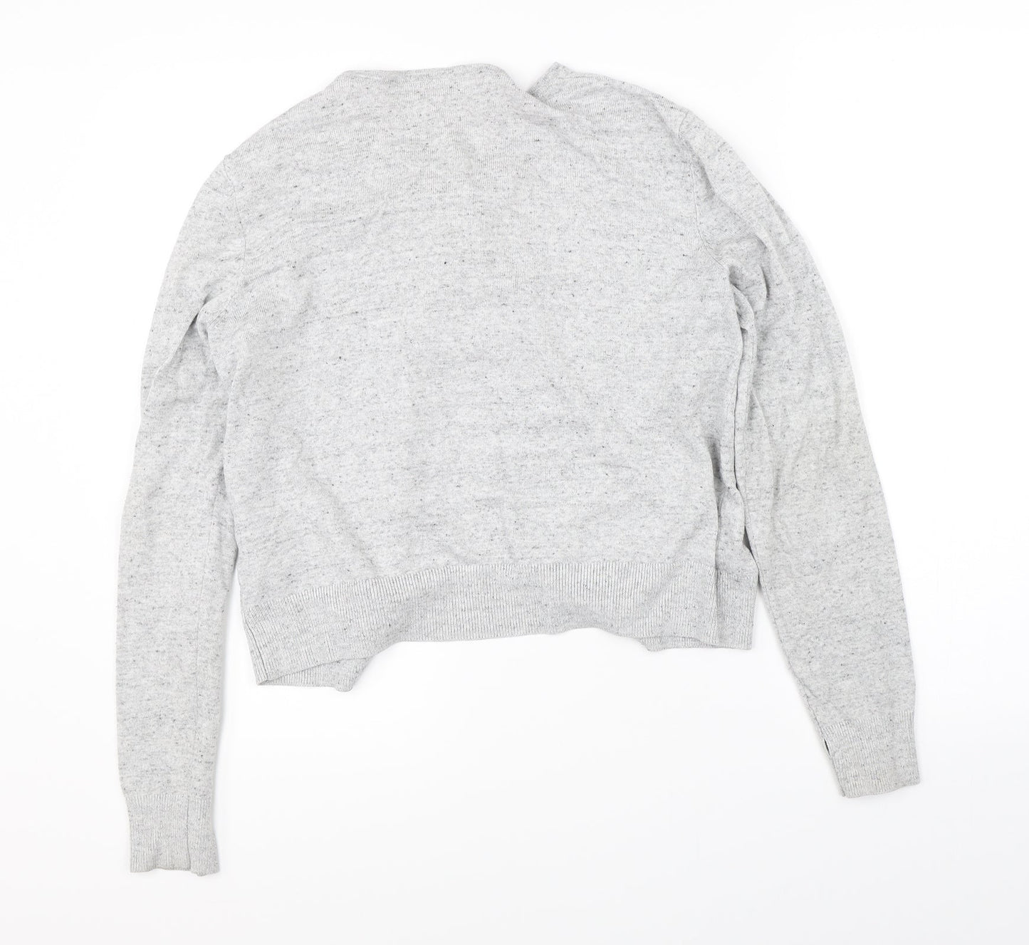 Womens UK Size M H&M Grey Cardigan Jumper
