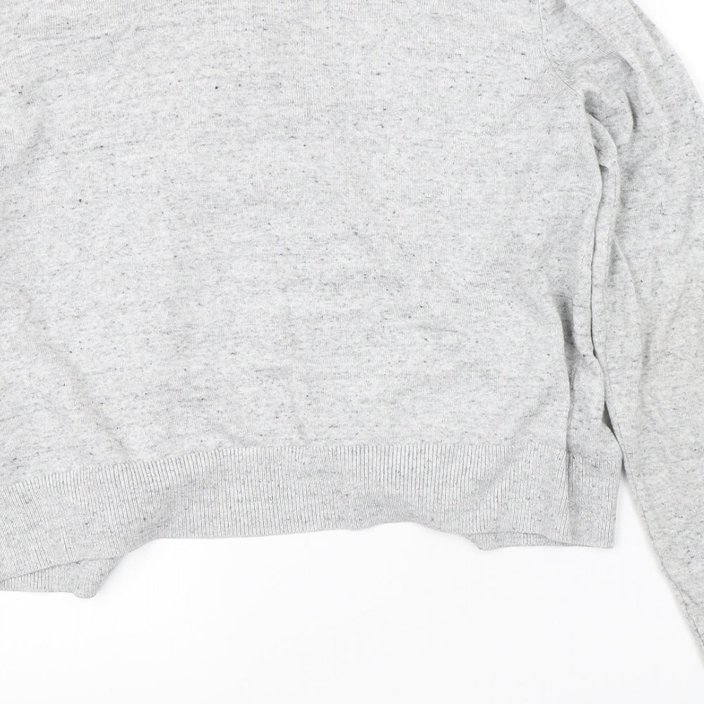 Womens UK Size M H&M Grey Cardigan Jumper