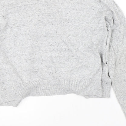 Womens UK Size M H&M Grey Cardigan Jumper