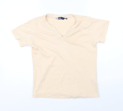 Isle Womens Orange   Basic T-Shirt Size S