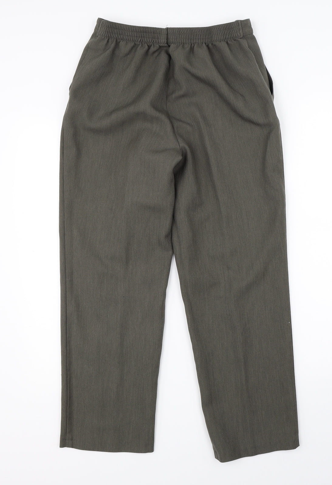 Womens UK Size 12 Marks & Spencer Regular Fit Dress Pants Green Trousers