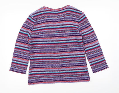 Womens UK Size M Marks & Spencer Purple Pullover Jumper