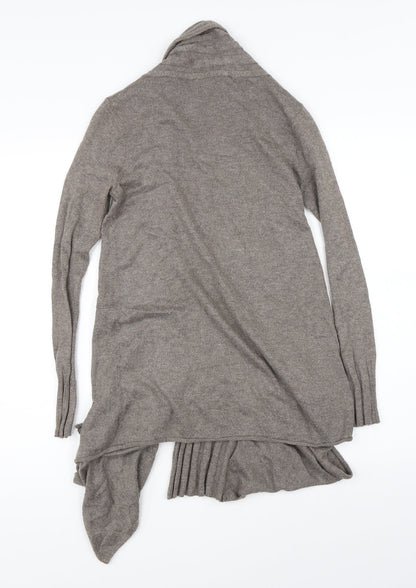 Womens UK Size 8 Papaya Brown Cardigan Jumper