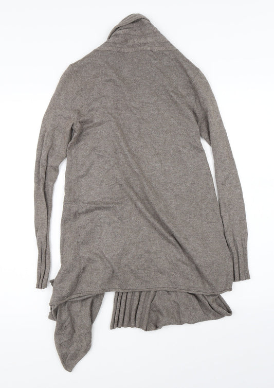 Womens UK Size 8 Papaya Brown Cardigan Jumper