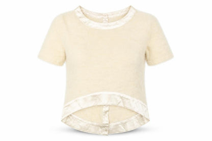 Womens UK Size S Urmoda Beige Basic Blouse