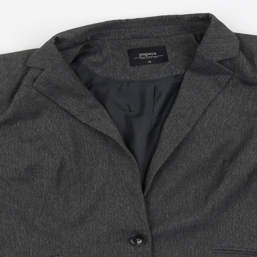 Womens UK Size 14 Papaya Grey Jacket