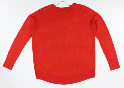 Primark Womens Red   Pullover Jumper Size L