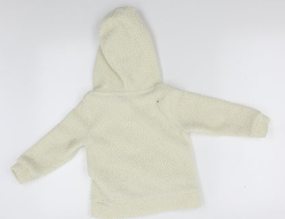 Gap Girls White   Pullover Hoodie Size 5 Years