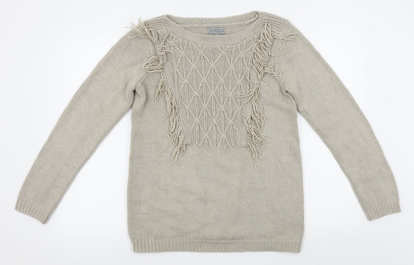 Womens UK Size S Joseph A Beige Pullover Jumper