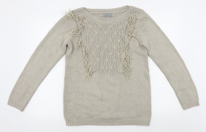 Womens UK Size S Joseph A Beige Pullover Jumper