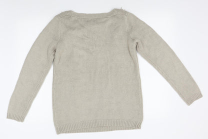 Womens UK Size S Joseph A Beige Pullover Jumper