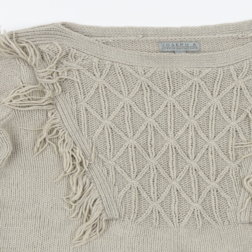 Womens UK Size S Joseph A Beige Pullover Jumper