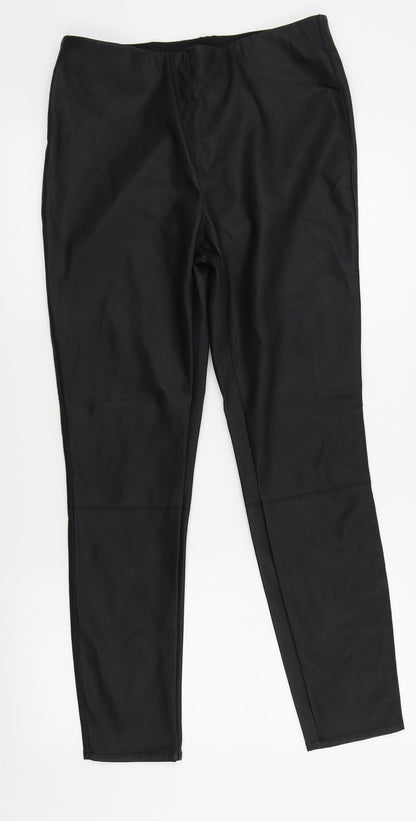 New Look Womens Black   Trousers  Size 14 L28 in