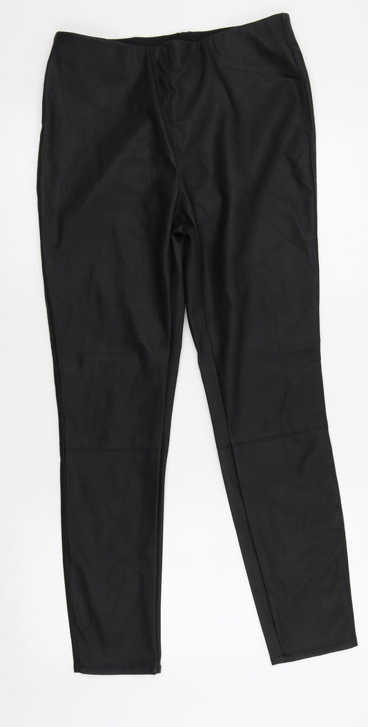 New Look Womens Black   Trousers  Size 14 L28 in