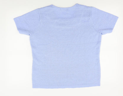 Womens UK Size M BM Blue Pullover Jumper