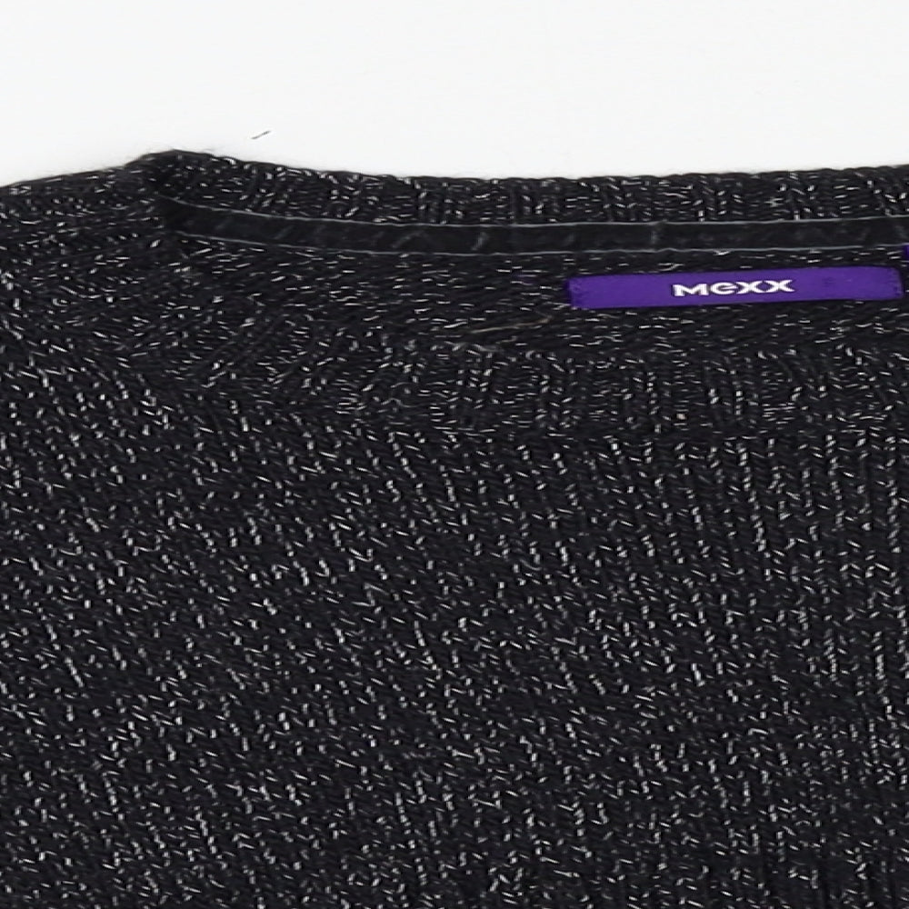 Womens UK Size L Mexx Black Cardigan Jumper