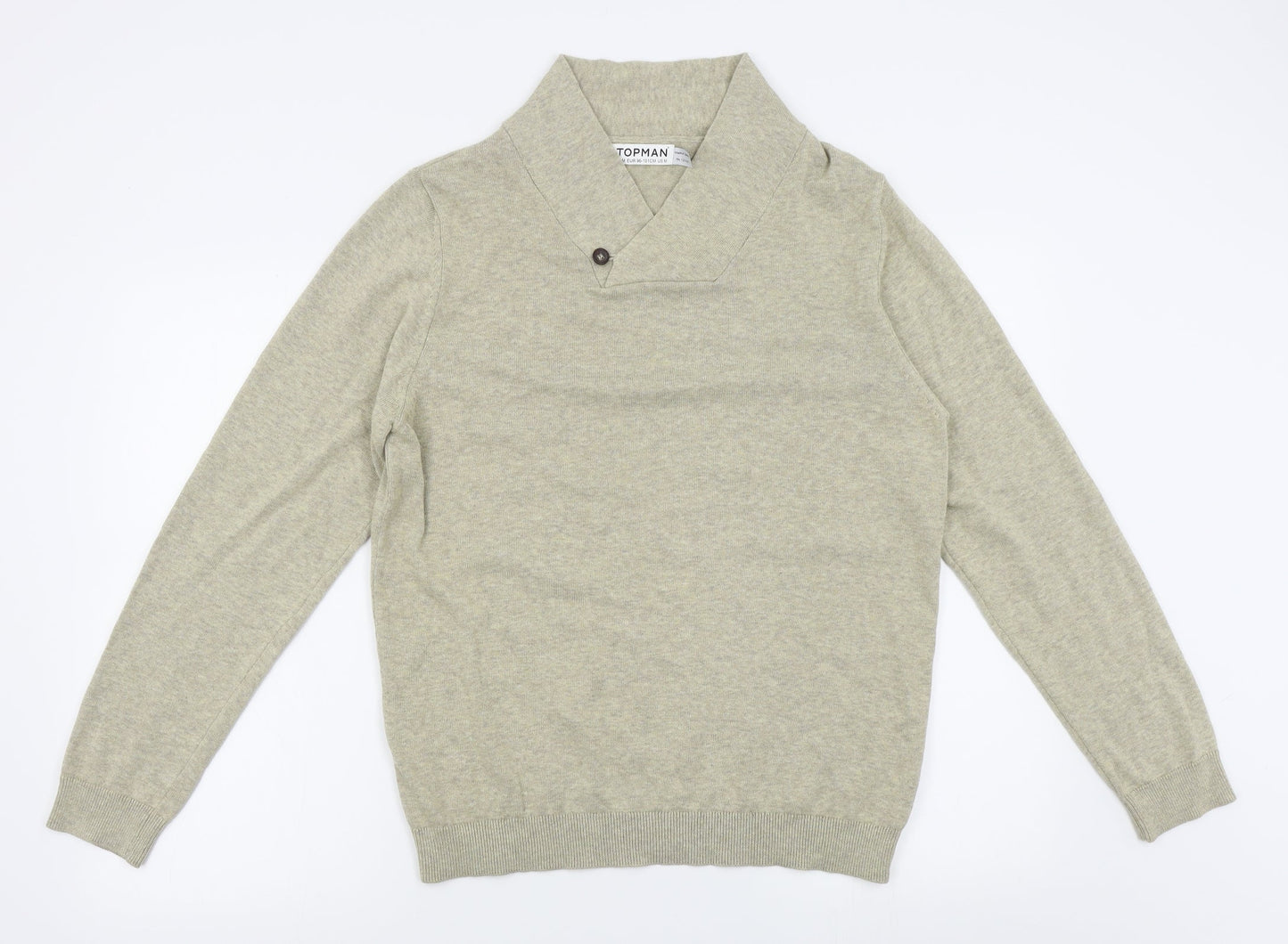 Topman Mens Beige   Pullover Jumper Size M