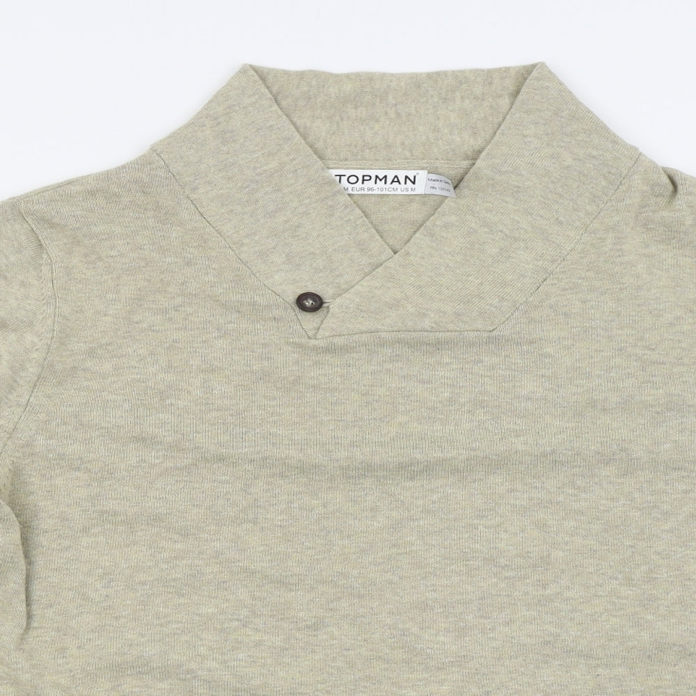 Topman Mens Beige   Pullover Jumper Size M
