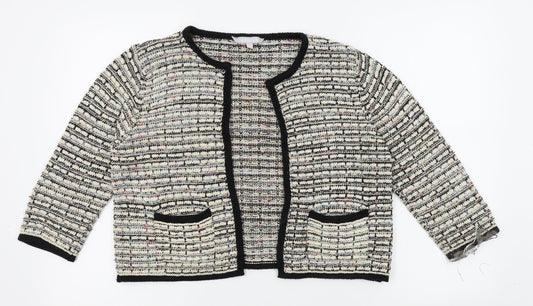 Womens UK Size 10 Red Herring Beige Cardigan Jumper