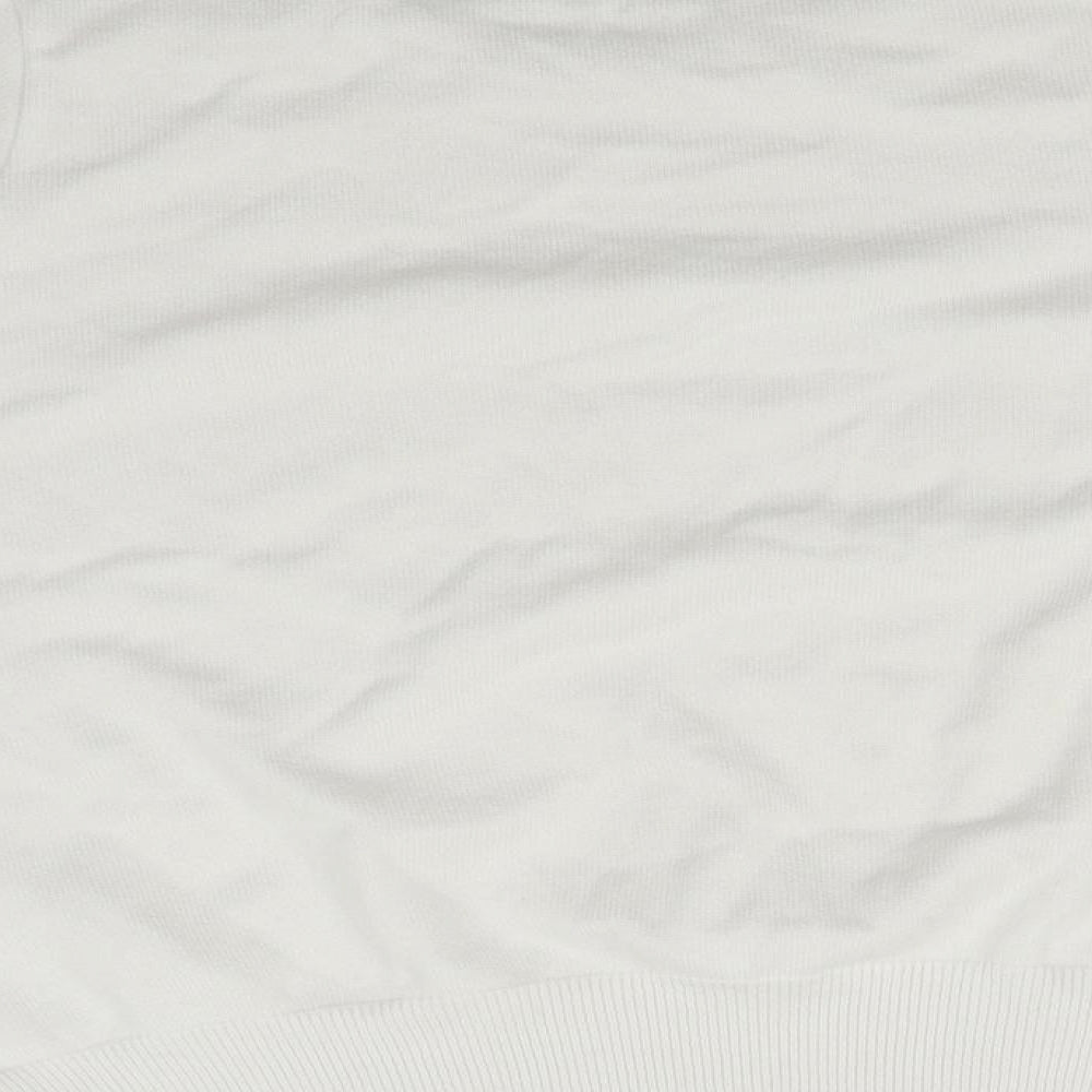 George Womens White   Pullover Jumper Size S