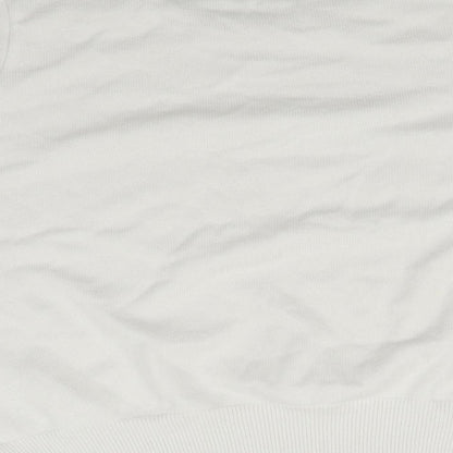 George Womens White   Pullover Jumper Size S