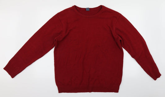 Easy Mens Red   Pullover Jumper Size M