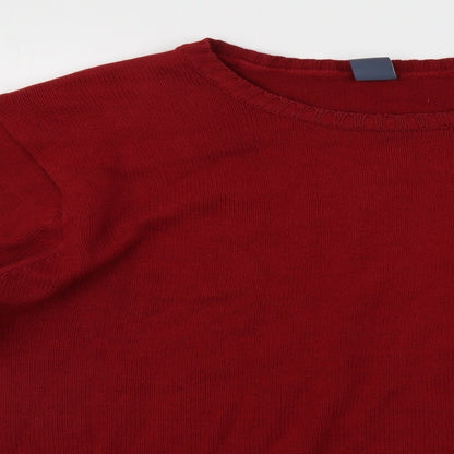 Easy Mens Red   Pullover Jumper Size M