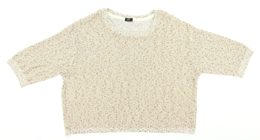 F&F Womens Beige   Cardigan Jumper Size 16