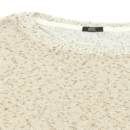 Womens UK Size 16 F&F Beige Cardigan Jumper