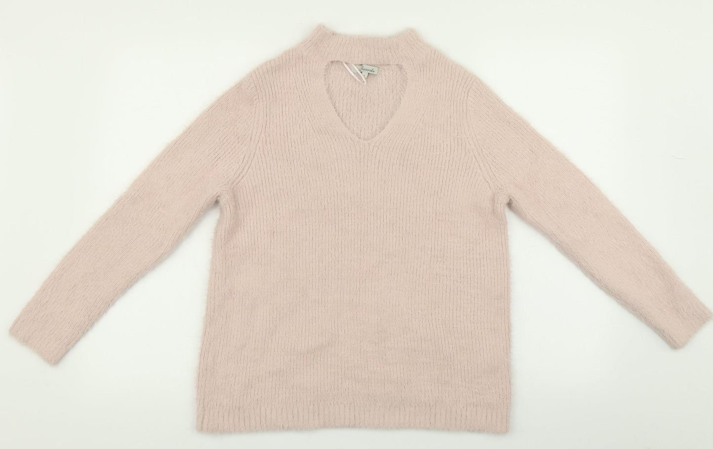 Womens UK Size L Peacocks Pink Pullover Jumper