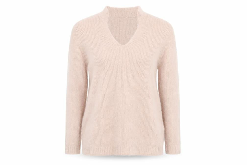 Womens UK Size L Peacocks Pink Pullover Jumper