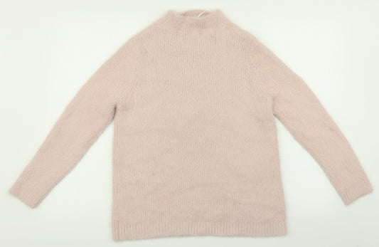 Womens UK Size L Peacocks Pink Pullover Jumper